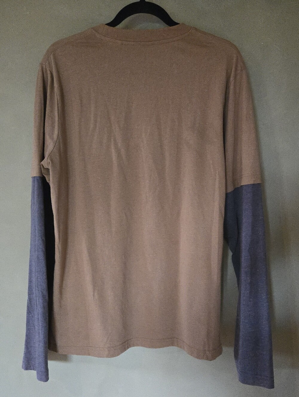 iJeans | Men's Brown Graphic Long-Sleeve Layered Shirt, Size L - Picture 3 of 9